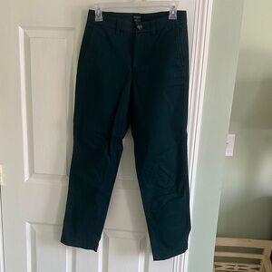 Women’s deep green chinos